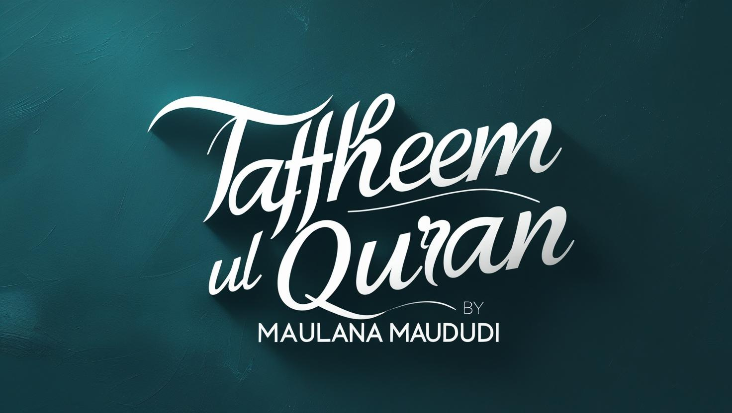 Tafheem ul Quran by Maulana Maududi - Complete Urdu Tafseer App